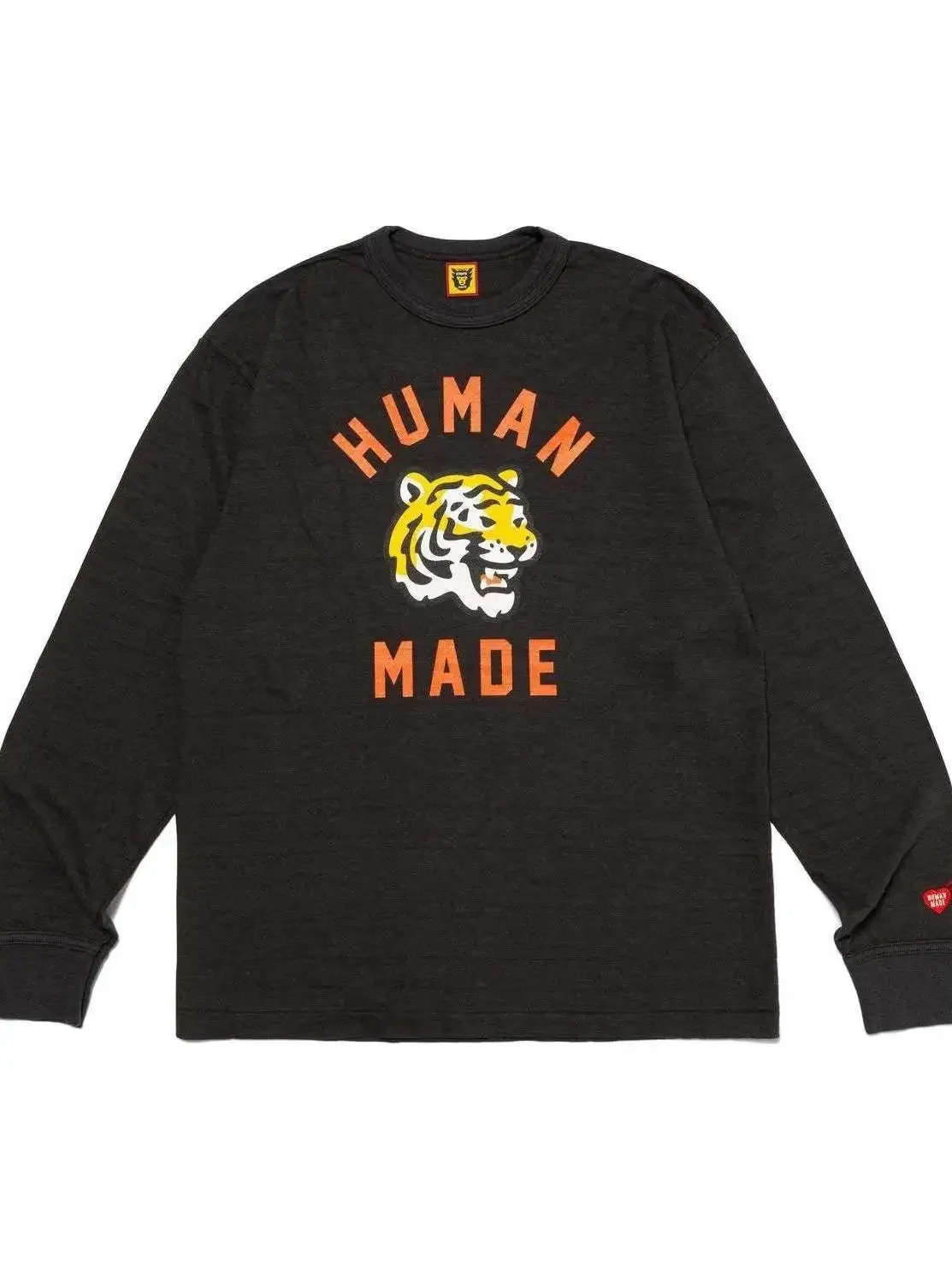 HUMAN MADE SS26 Tiger Graphic Long Sleeve T Shirt Back Logo Print Unisex Cotton Japanese