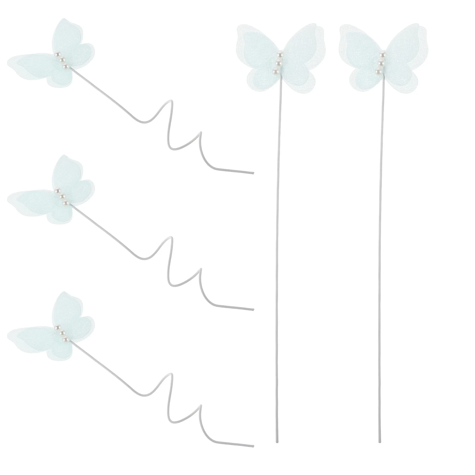 

15Pcs Faux Pearl Butterfly Cupcake Toppers for Women Birthday Wedding Baby Shower Cake Decoration Butterfly Cupcake Toppers