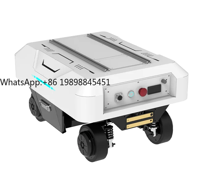 4-колесное всенаправленное шасси AMR, вездеходный мобильный робот 120 кг с ROS-навигацией для картографирования и транспортировки на заводе