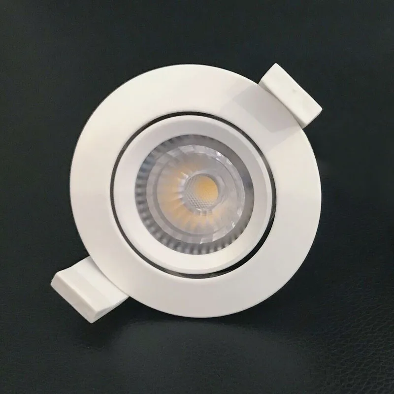 100PCS 6W Driverless LED Ceiling Spots AC220V 230V HV COB LED Downlight Dimmable Recessed White Lamp Hole D70mm 4-Year Warranty