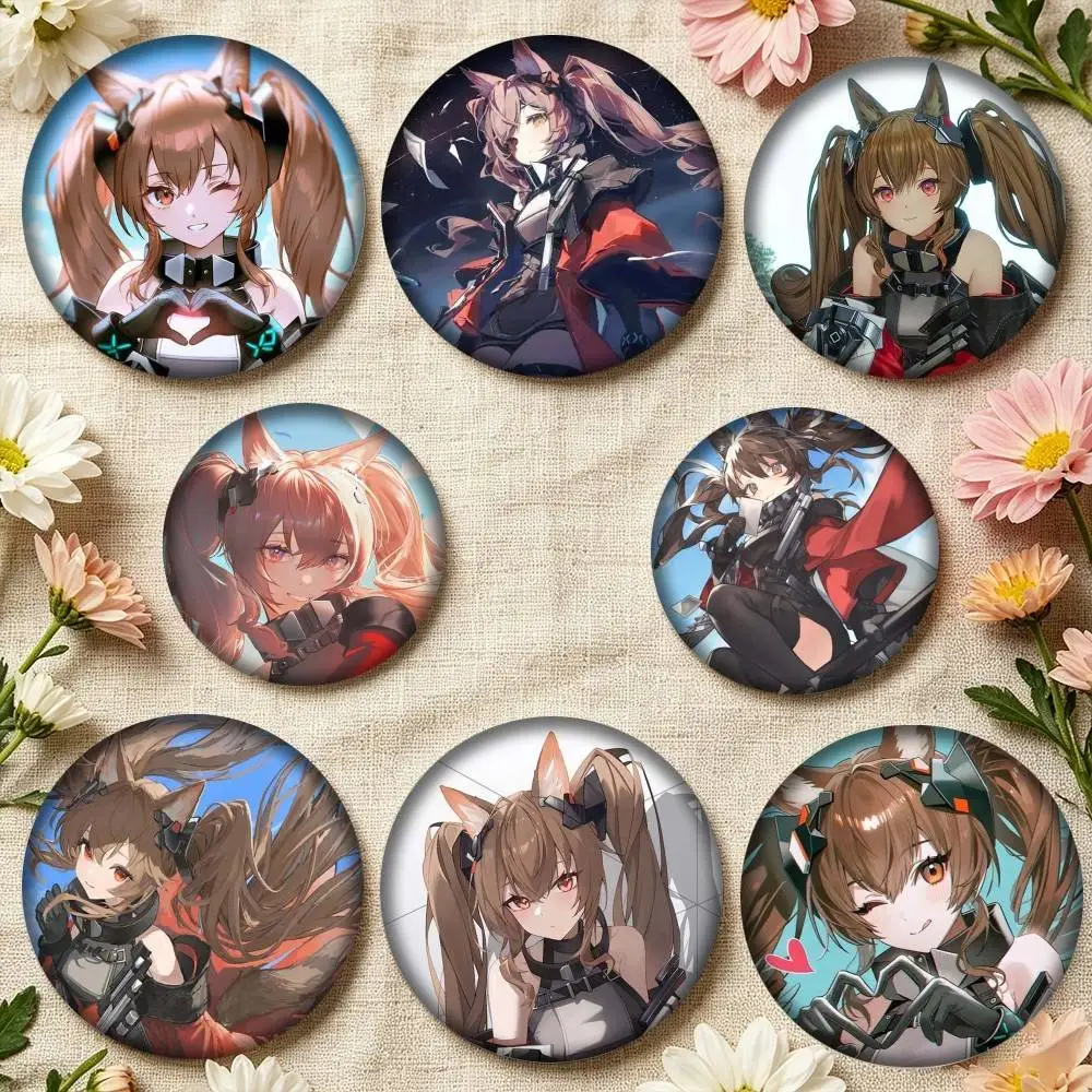 Game Arknights Endfield Anime Gilberta 25mm 32mm 44mm 58mm 75mm Brooches Badges Pins for Accessories Gift