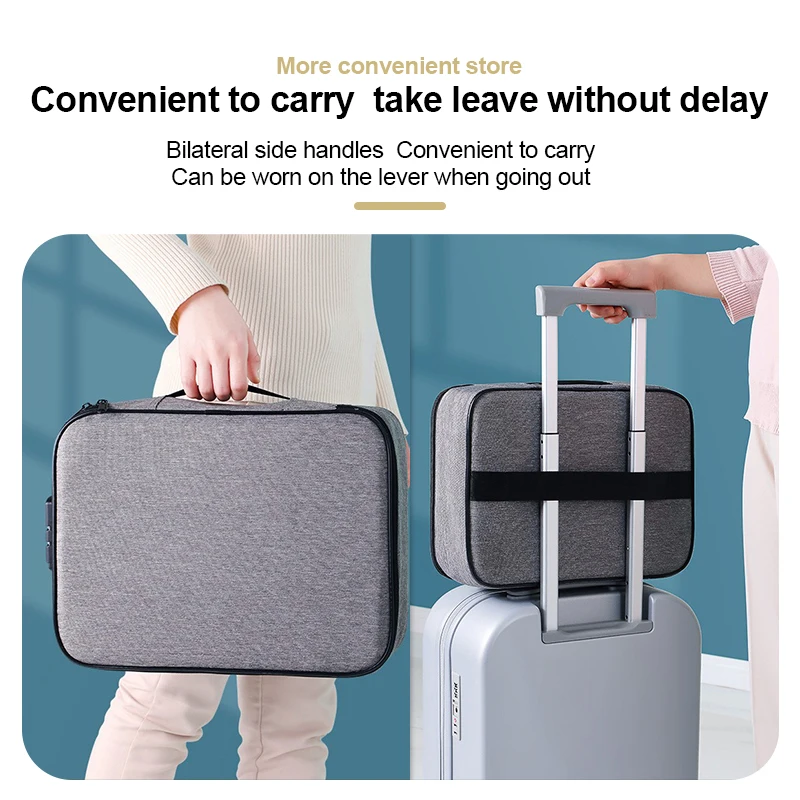 Locked File Storage Bag, MEN'S Locked Files, Tickets, File Manager, Passport, WOMEN'S Password Folder, Credit, Bags.
