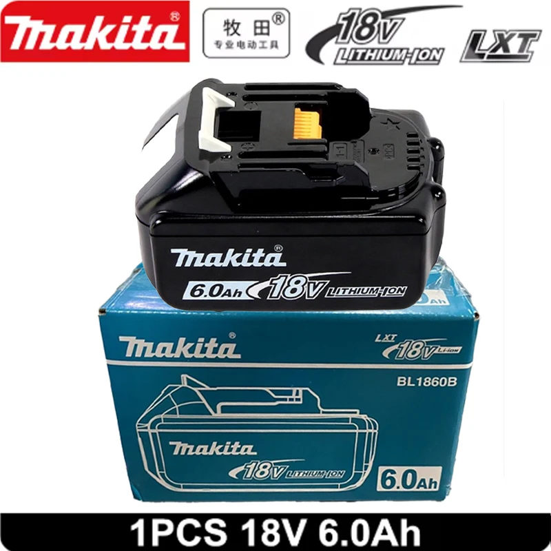 

️Makita Original 18V 6.0Ah Rechargeable Lithium-ion Battery for DTD173 TWO04G DTW700 DGA404 High-Quality Power Tool