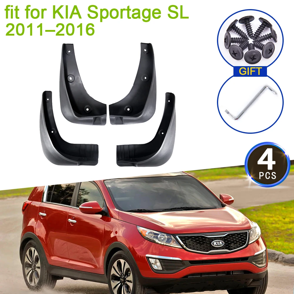 

For KIA Sportage SL 2011 2012 2013 2014 2015 2016 Mud Flaps Mudguards Splash Guards Front Rear Wheel Fender Flare Accessories