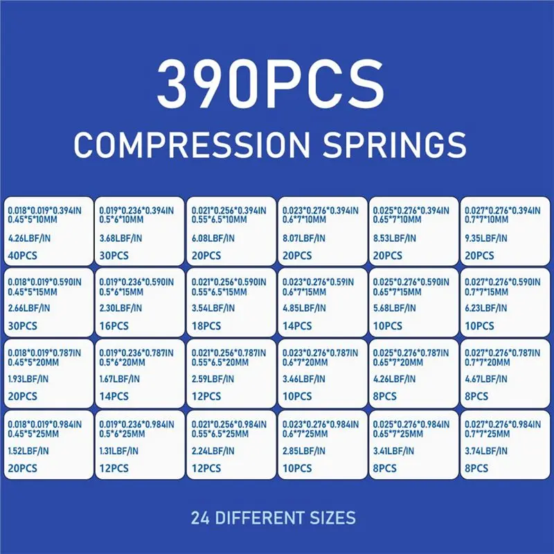 [HOT!A34R】 Compression Springs Assortment Kit, Spring Assortment