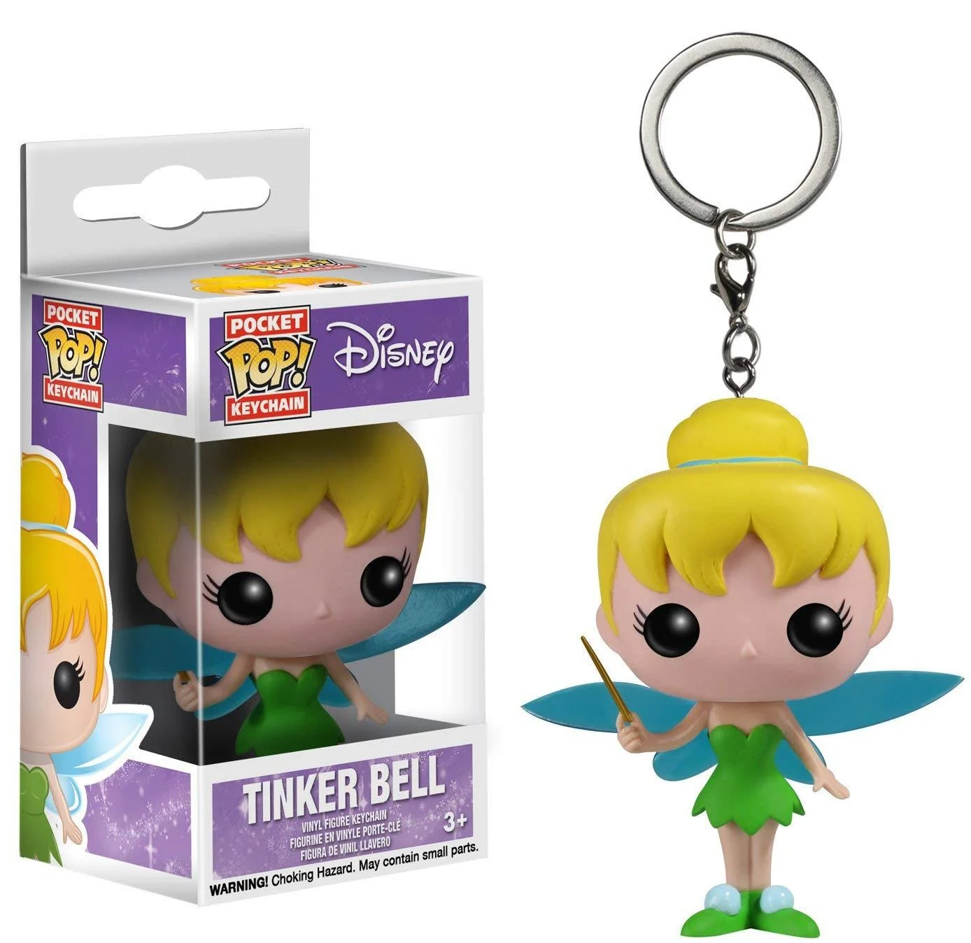 Funko Pop Pocket Princess Keychain Tinker Bell Action Figure Toys for Children Model Toys for Children Birthday Gift