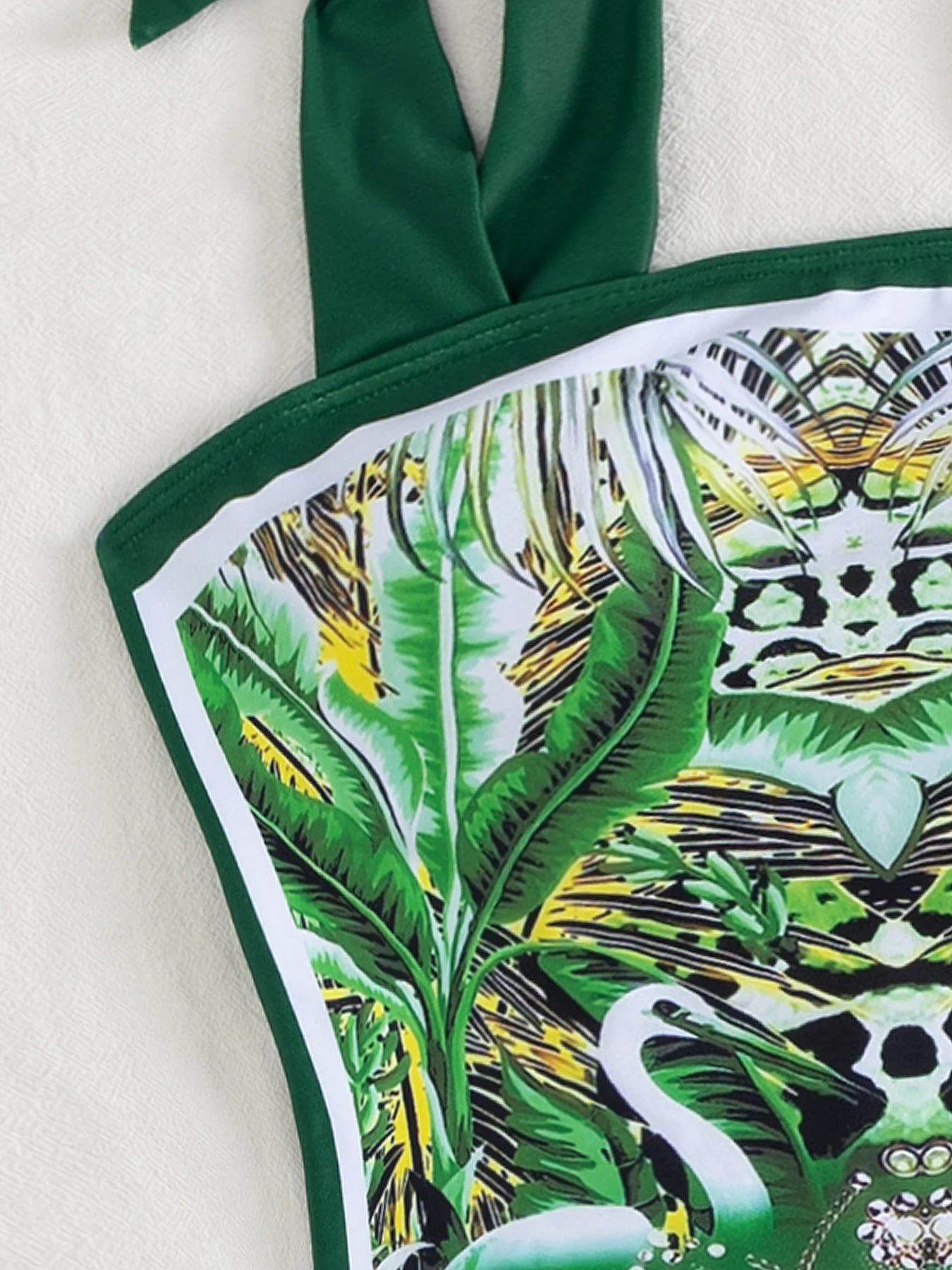 ชุดว่ายน้ำวันพีซลายป่าปี 2025 ลายเสือดาว ใบไม้เขตร้อน พร้อมกระโปรงแม็กซี่เข้าชุด เหมาะสำหรับวันพักผ่อนริมชายหาดในฤดูร้อน