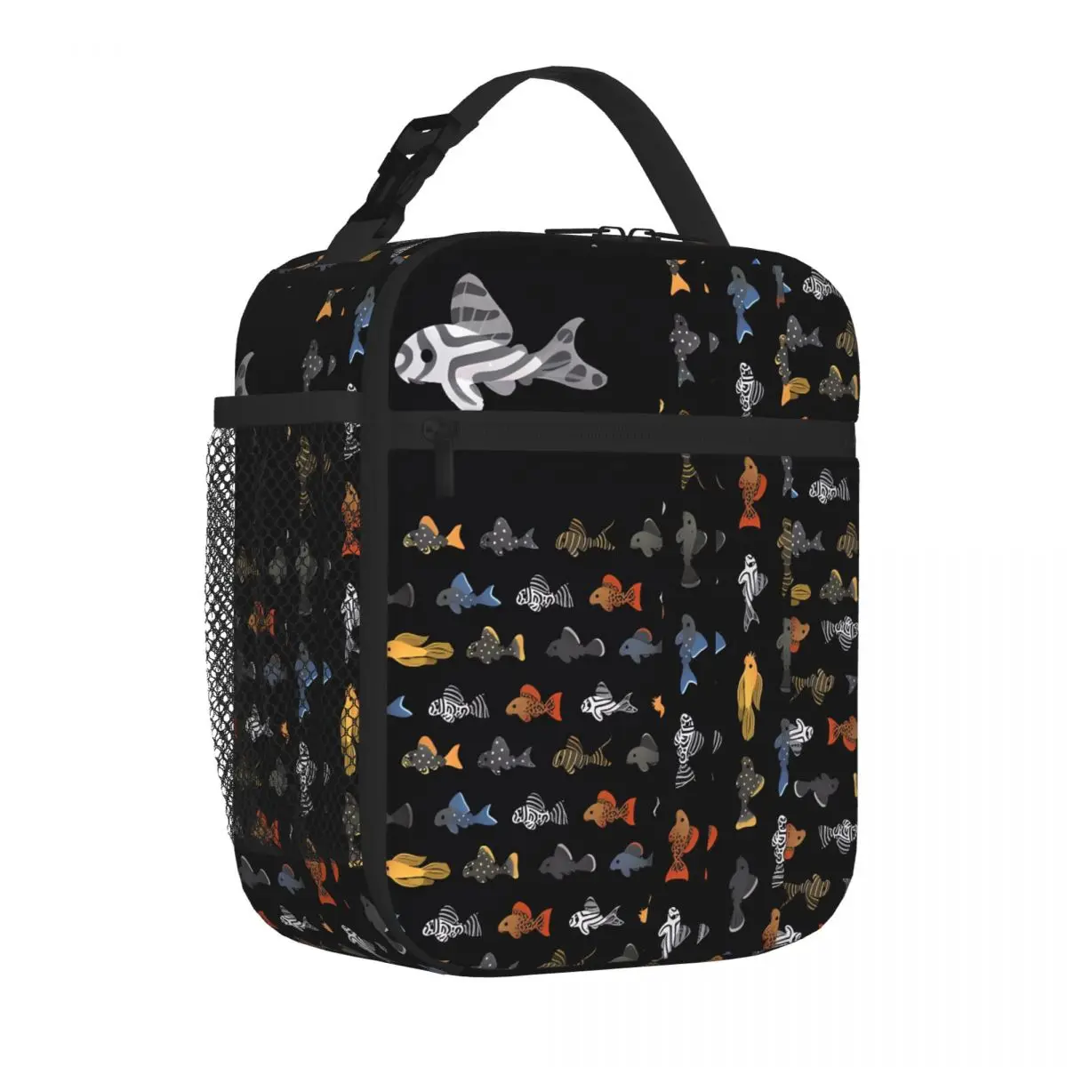 Bestselling Pleco Black Oversized Adjustable Strap Lunch Bag Office Daily Insulated Snack Tote