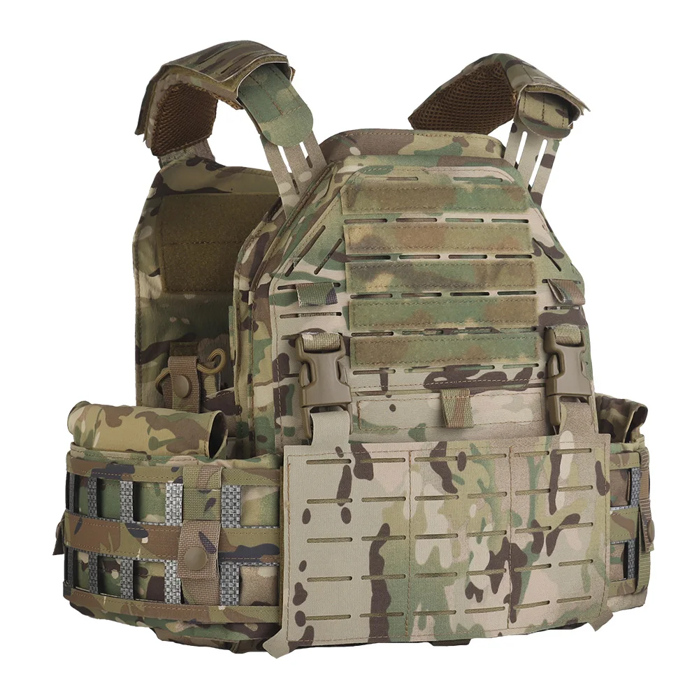 

Outdoor Hunting Vest Multi-functional Thick Shoulder Pads Laser Cut MOLLE LG4 Plate Carrier Wargame Aisoft Vest Protective Gear