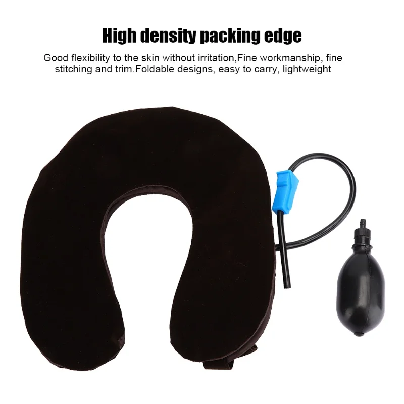 3 Layer Inflatable Cervical Neck Support Pain Relief  Neck Traction DevicesCoffee