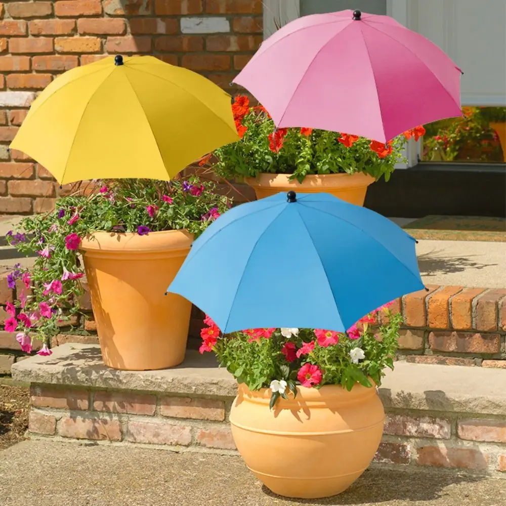 

Rain Protection Garden Parasols 360 Degree Adjustable With Stake Garden Umbrella Shade Large Easy Installation