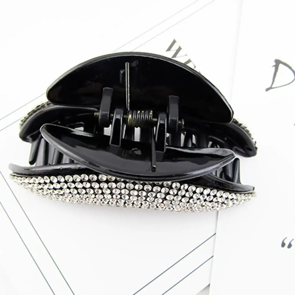 

Hair Clips Diamond Decoration Rhinestone Large Claw Full Elegant for Women Miss