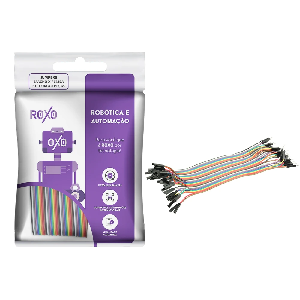 40x X Female Male Wire Jumper Cable For Robotics-RoXo