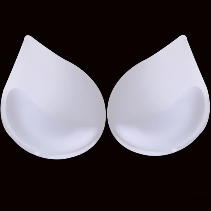 2Pair Sponge Bra Pads Swimsuit Breast Push Up Bra Padding Chest Enhancers Bra Foam Insert Chest Cup Intimates Accessories