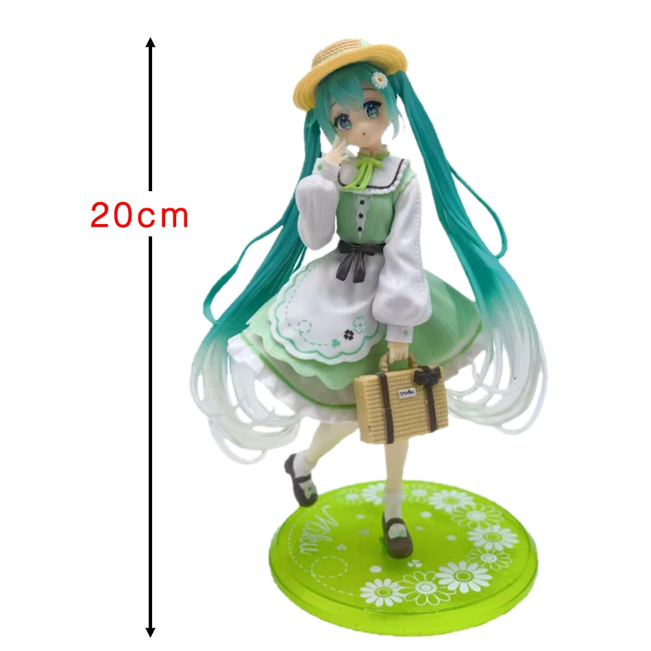 アニメーション 20 センチメートル初音ミク牧歌的なスタイル PVC キャラクターモデルカントリーエディションコレクション人形デスクトップ装飾誕生日ギフト