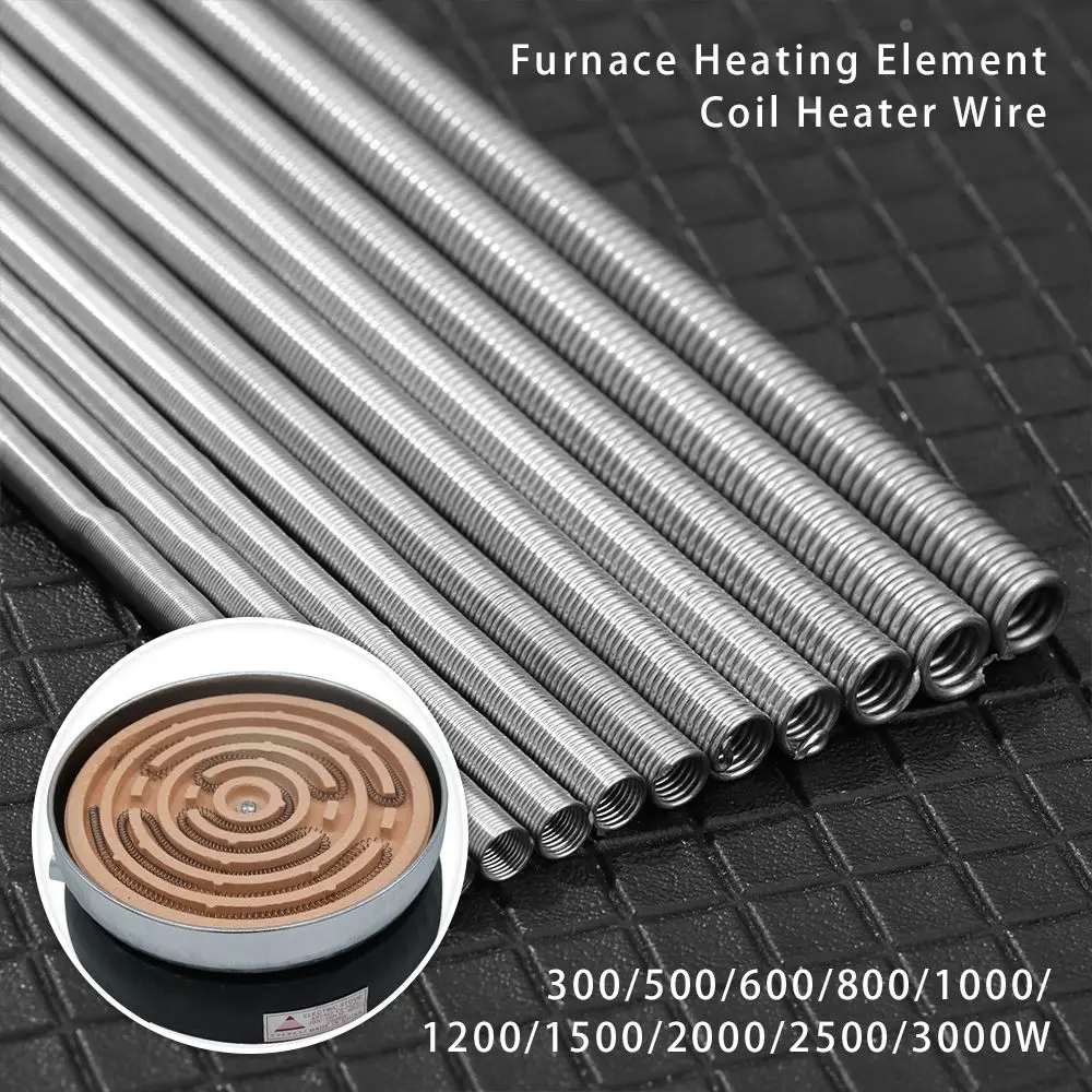 220V 300/500/600/800/3000W Furnace Heating Element Coil Heater Wire Max 600C Electric Stove Resistance Wire Tool