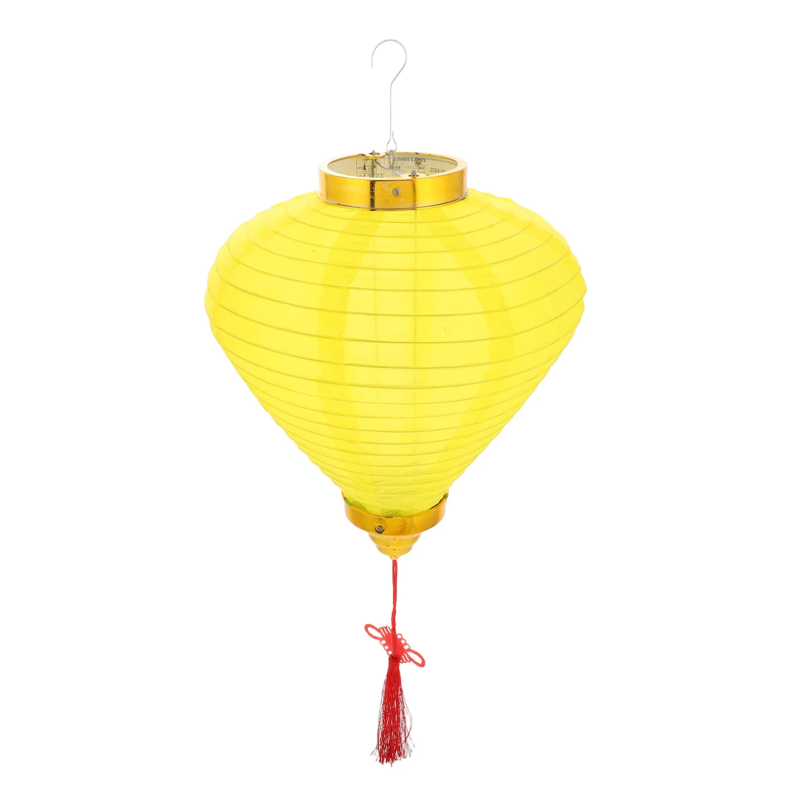 

Vintage Oval Lantern Outdoor Hanging Decoration Traditional Cloth Lantern For Spring Festival New Year Celebration