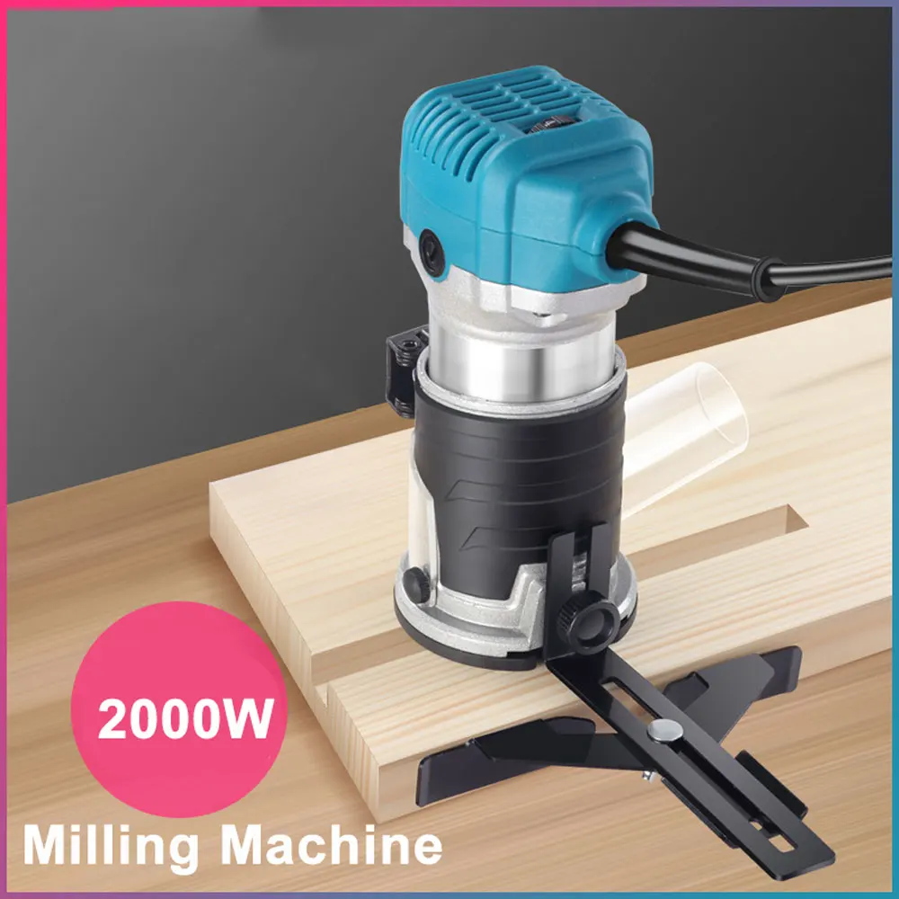 220v Wood Router Wood Trimmer Machine Electric Hand Trimmer 2000w Power carpenteria Tool lavorazione del legno rifilatura Groovin