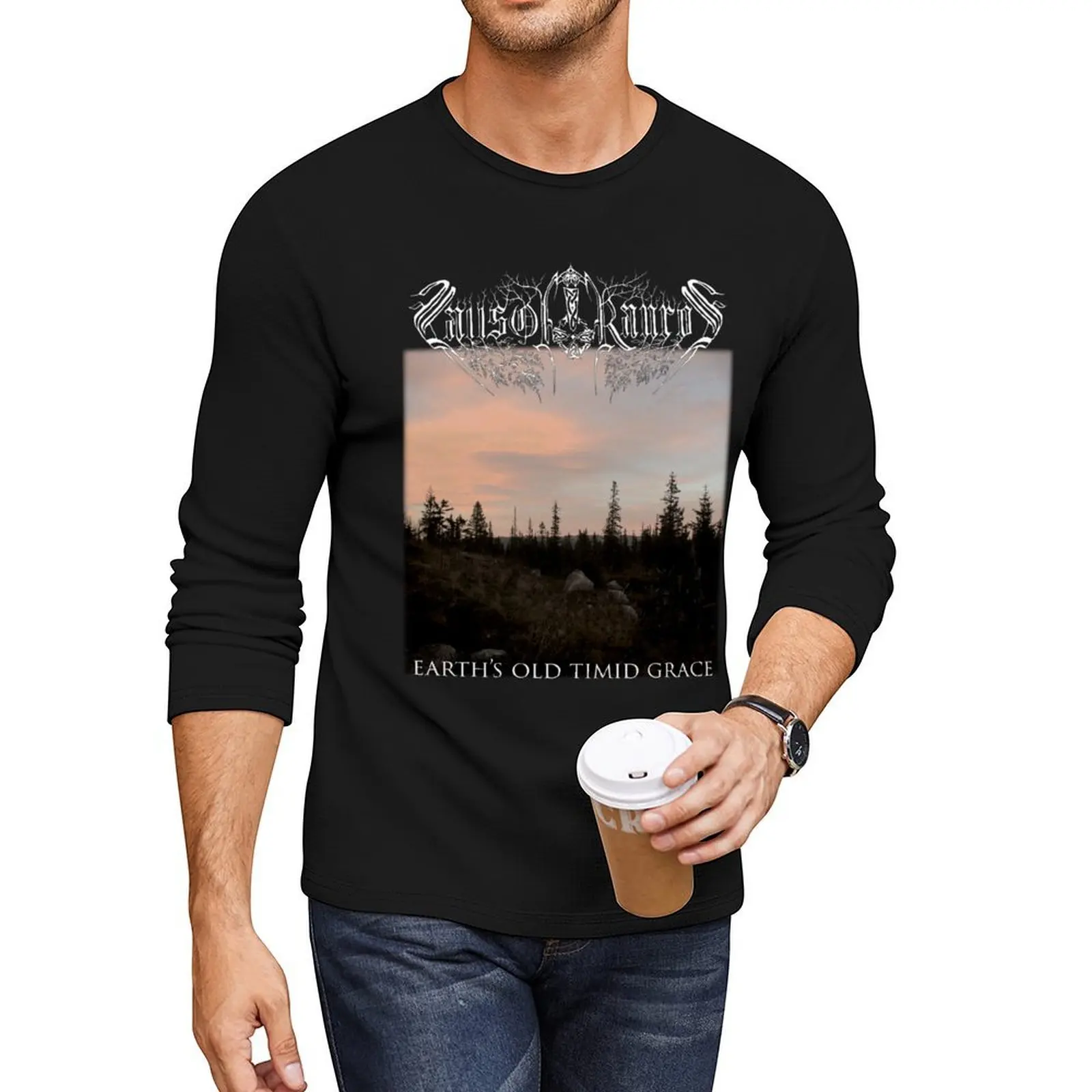 

Falls of Rauros - The Light That Dwells in Rotten Wood - Folk Black metal Long T-Shirt boys white t shirts mens cotton t shirts