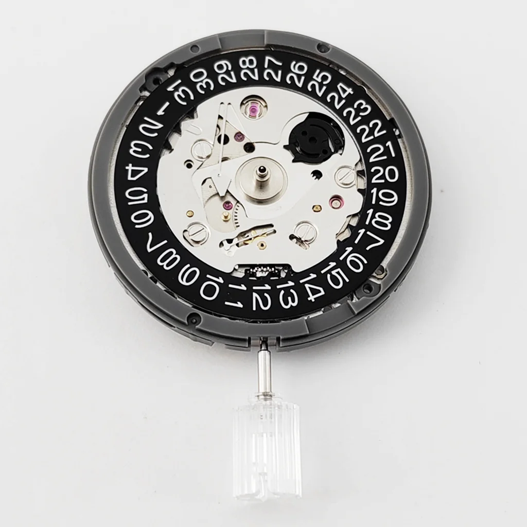 Accessori per orologi con movimento meccanico ad alta precisione NSK Ltd. NH35A accessori di ricambio per orologi con ruota data nera completamente automatica