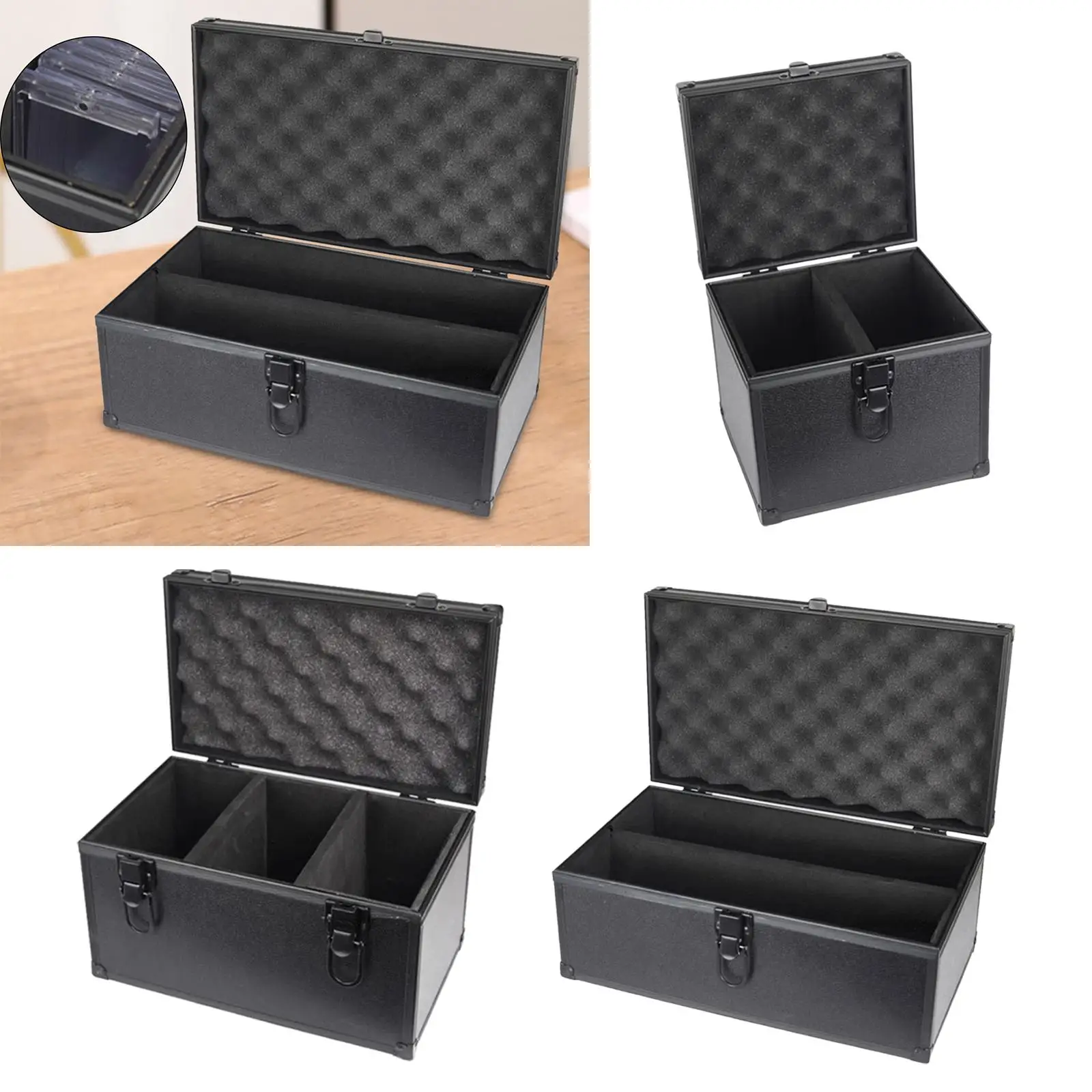 Trading Card Storage Box Collection Holder Lined with Sponge Portable Game Card Organizer Card Storage Box for Standard Cards