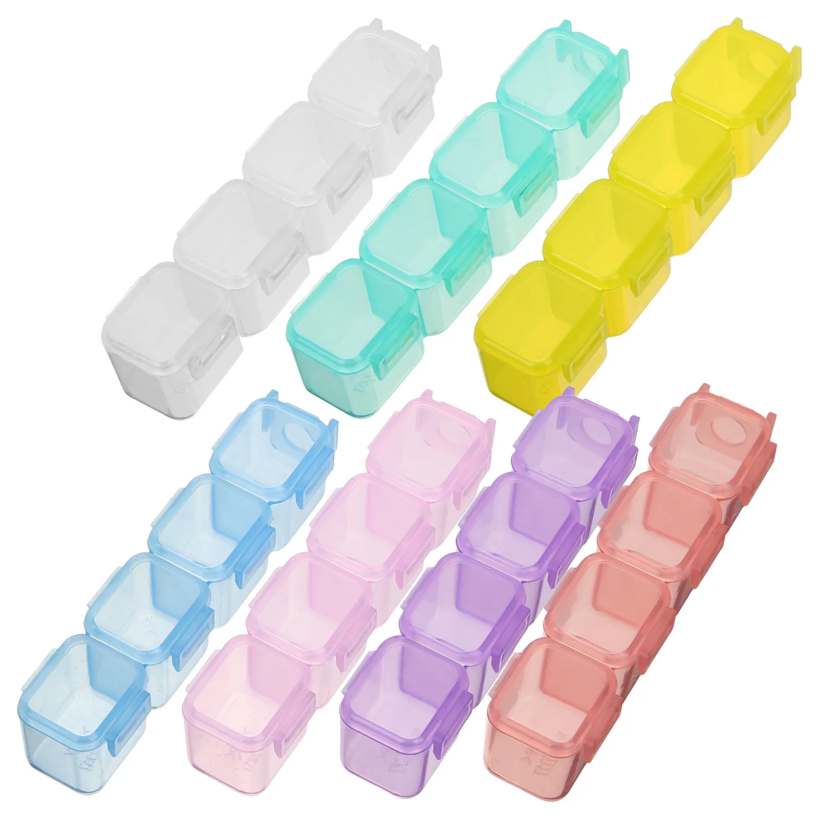 

Jewelry Box 28 Grid Multi-Compartment Jewelry Organizer Case Decorative Storage Necklace Earring Bracelet Holder Compact
