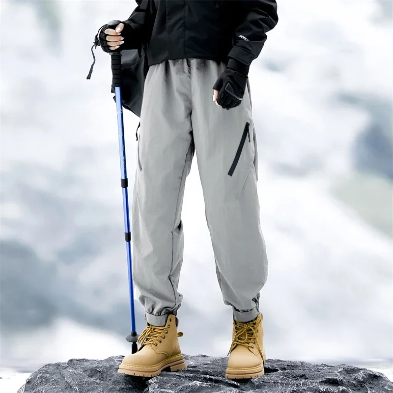 

Мужские свободные тактические брюки полной длины, уличные брюки-карго, мужские брюки с несколькими карманами, мужские и женские осенние водонепроницаемые брюки-карго с карманами