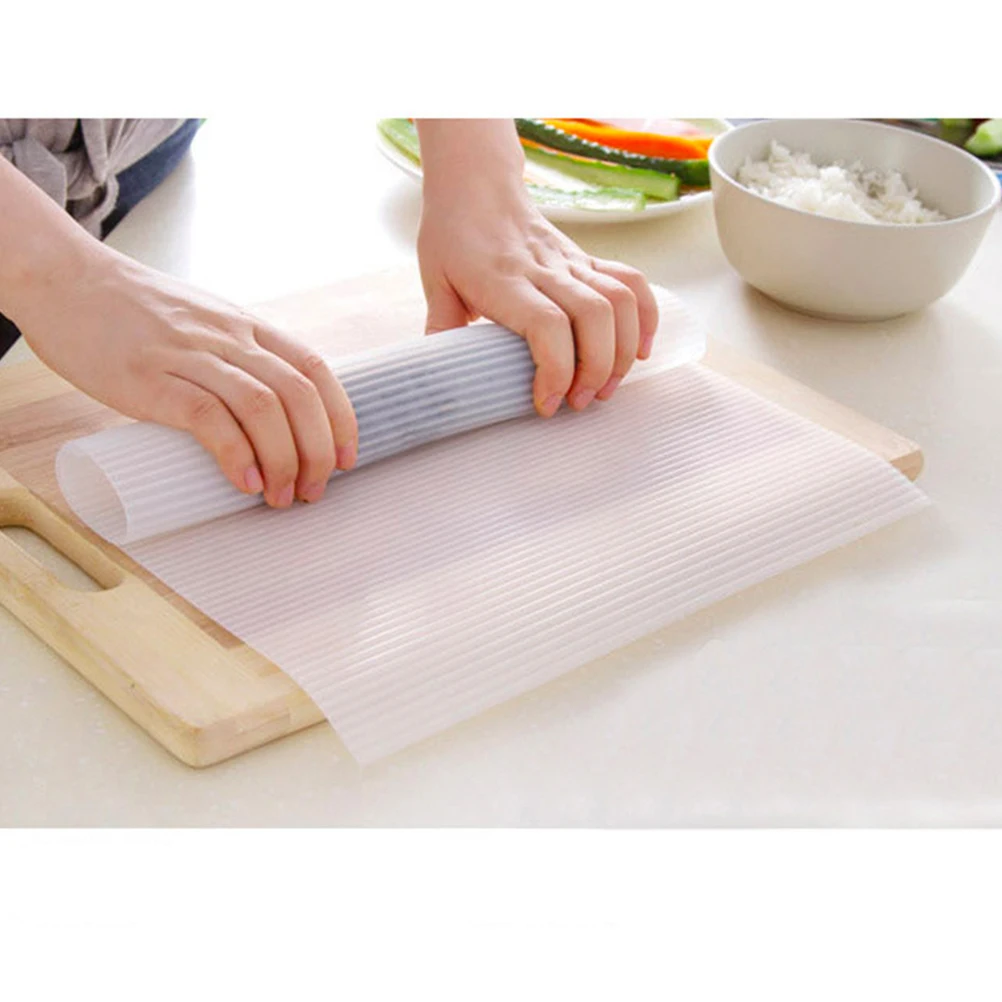 

Silicone Sushi Rolling Mat Heat Insulation Pad Kitchen Cake Oven Non Toxic Easy Clean Smooth Foldable Storage