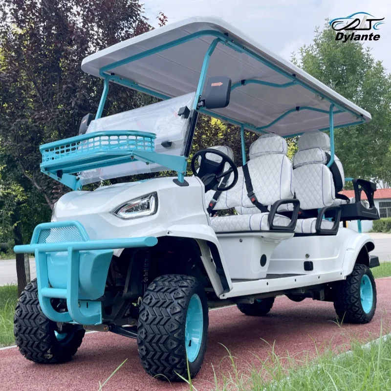 2024 New Upgrade Electric Golf Cart Off-road 48V&72V for Airport Golf Course Farm Resort Villa Park Electric Golf Hunting Car