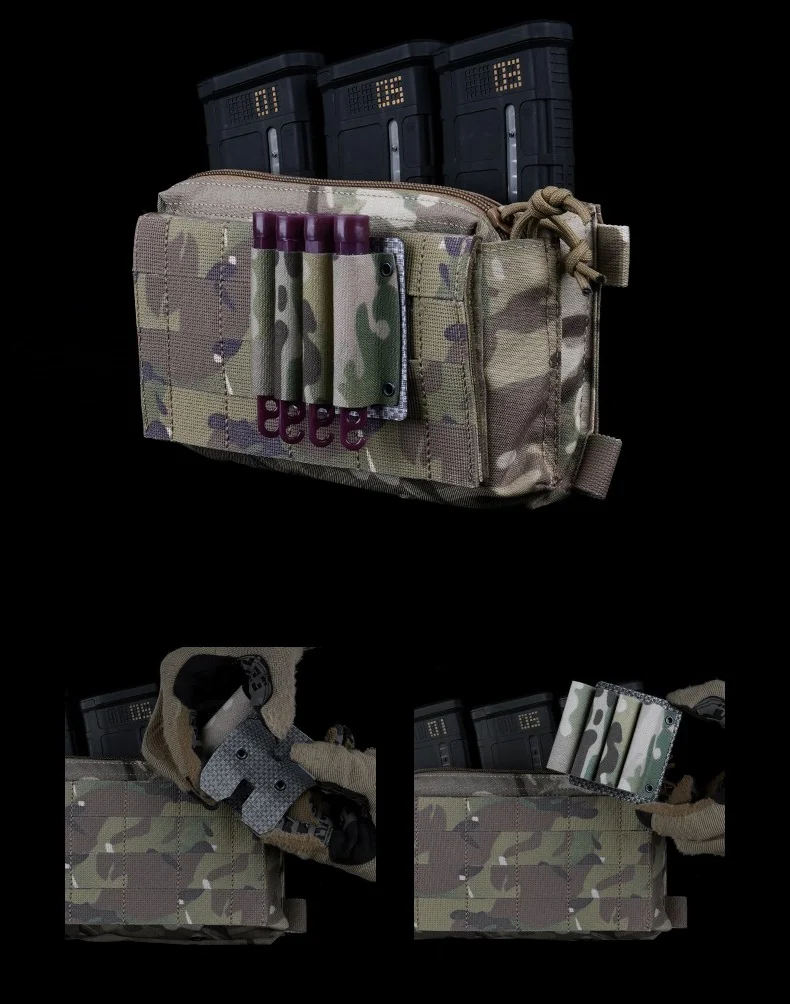 4er-Pack MOLLE-Aufbewahrungstaschen für Leuchtstäbe, Chemlights-Batterien, kompatibel mit Westen, Brust, Rigs, Outdoor, Jagd, Nachtangeln – Detail 3