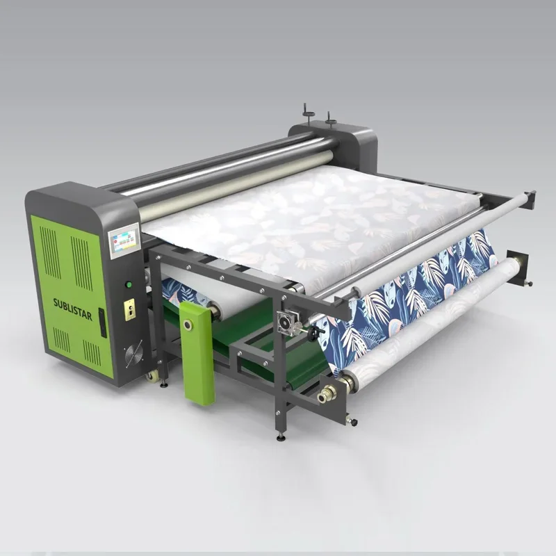 SUBLISTAR 420mm Drum Diameter 1200mm transfer width heat transfer rotary sublimation oil heat press sublimation machine