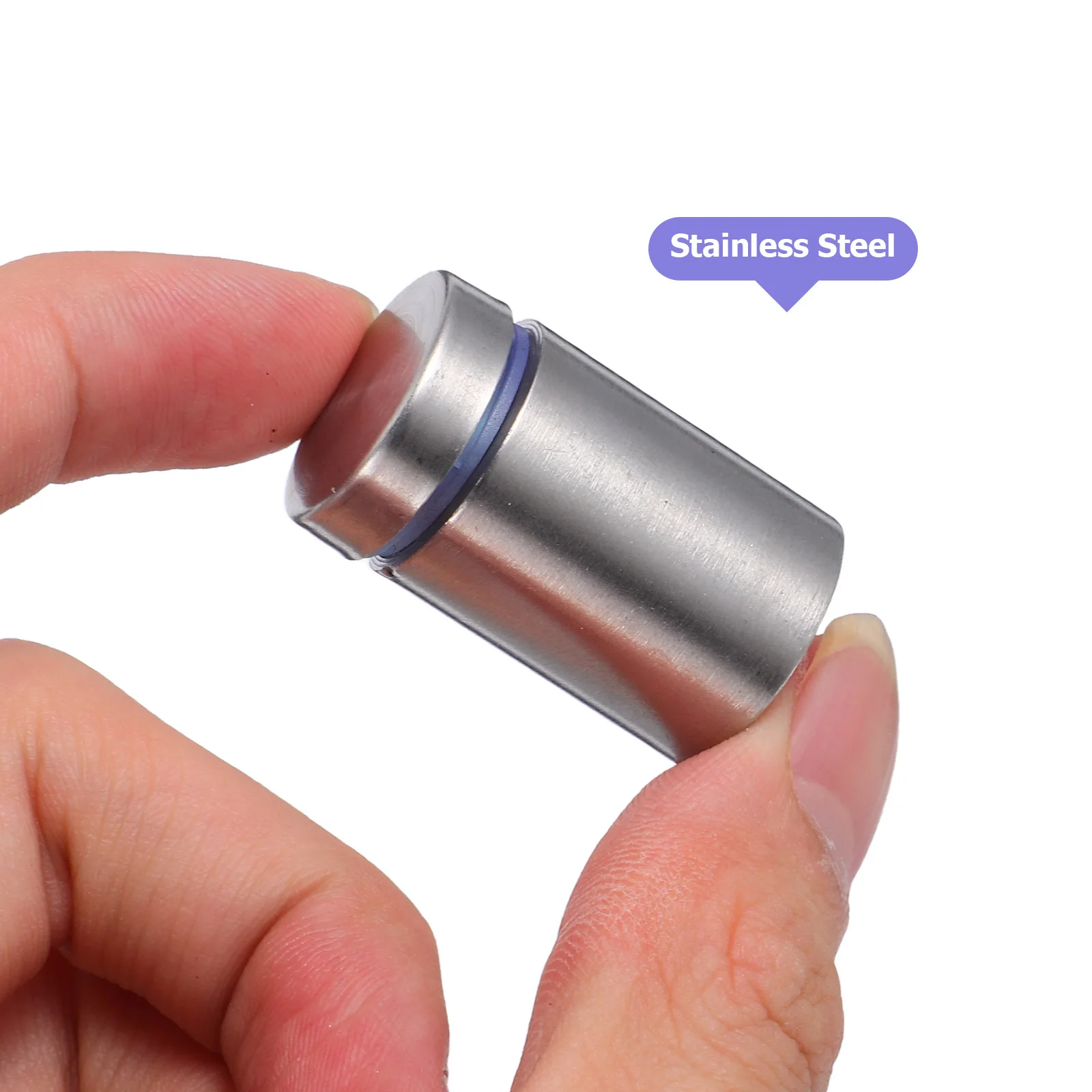 24pcs Stainless Steel Advertising Nails Wall Display Mounts For Signage Glass Acrylic Artwork Exhibition Secure Hold Easy