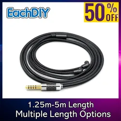 2.5mm 4.4mm Super Soft Headphone Nylon OFC Cable For Etymotic ER4SR ER4XR ER3XR ER3SE ER2XR ER2SE LN007512