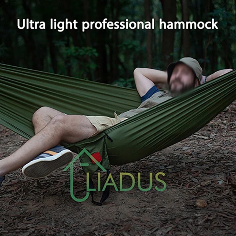 

Outdoor Portable Quick Storage Hammock 2.7m X 1.4m 210T Nylon 70D Anti-Rollover for Hiking Camping Cycling Travel Durable Lightw