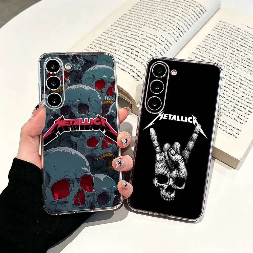 Rock band M-METALLICA Clear Soft Silicone Phone Case for Samsung Galaxy A71, A70, A52, A51, A40, A30