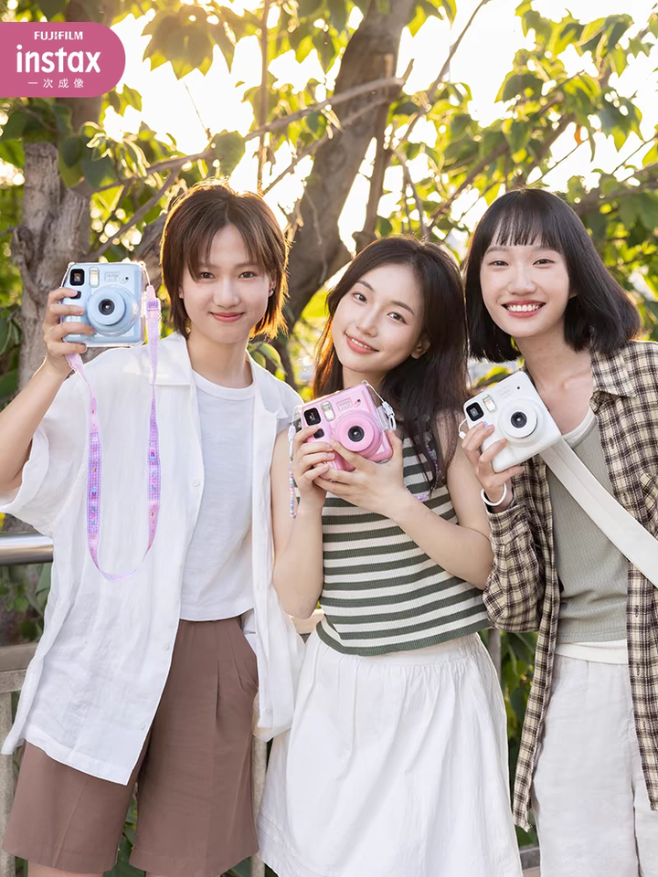  Instant Camera Mini SE Fujifilm Instax Mini SE Camera Film Cam Auto-focusing Wrist Strap Birthday for Girl or Boys Gift 