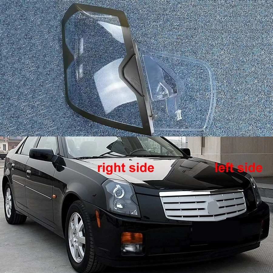 

For Cadillac CTS 2005 2006 Headlight Lens Cover Transparent Lampshade Headlamp Shell Plexiglass Auto Replacement Parts
