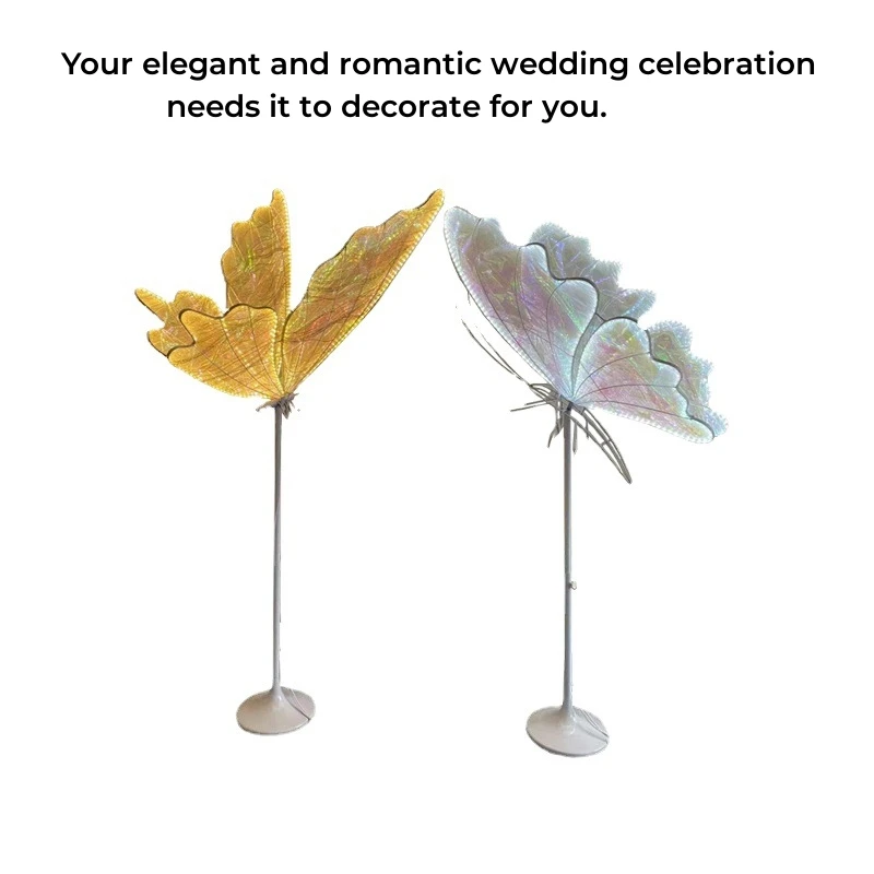 カラフルな蝶の羽のフロアランプ、クリエイティブなデザイン