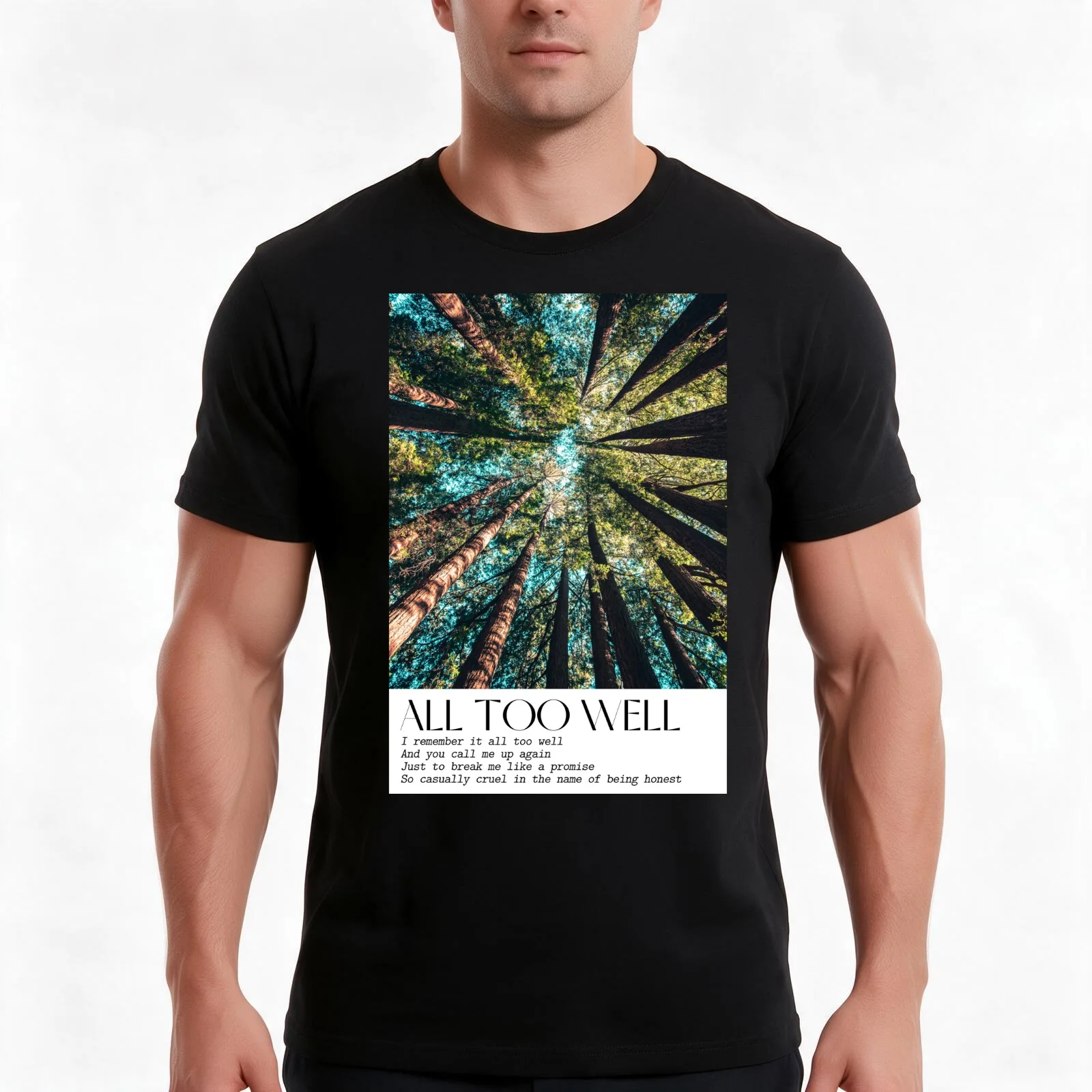 All Too Well Short Film Poster T-Shirt, Summer Casual Cotton Tee, Oversized Streetwear Tops, Vintage Graphic Print, 100% Cotton