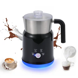 Milk Frother Detachable 700ml Electric Milk Frother and Steamer with Touch Control 600W 5 in 1 Hot Cold Milk Foam Maker