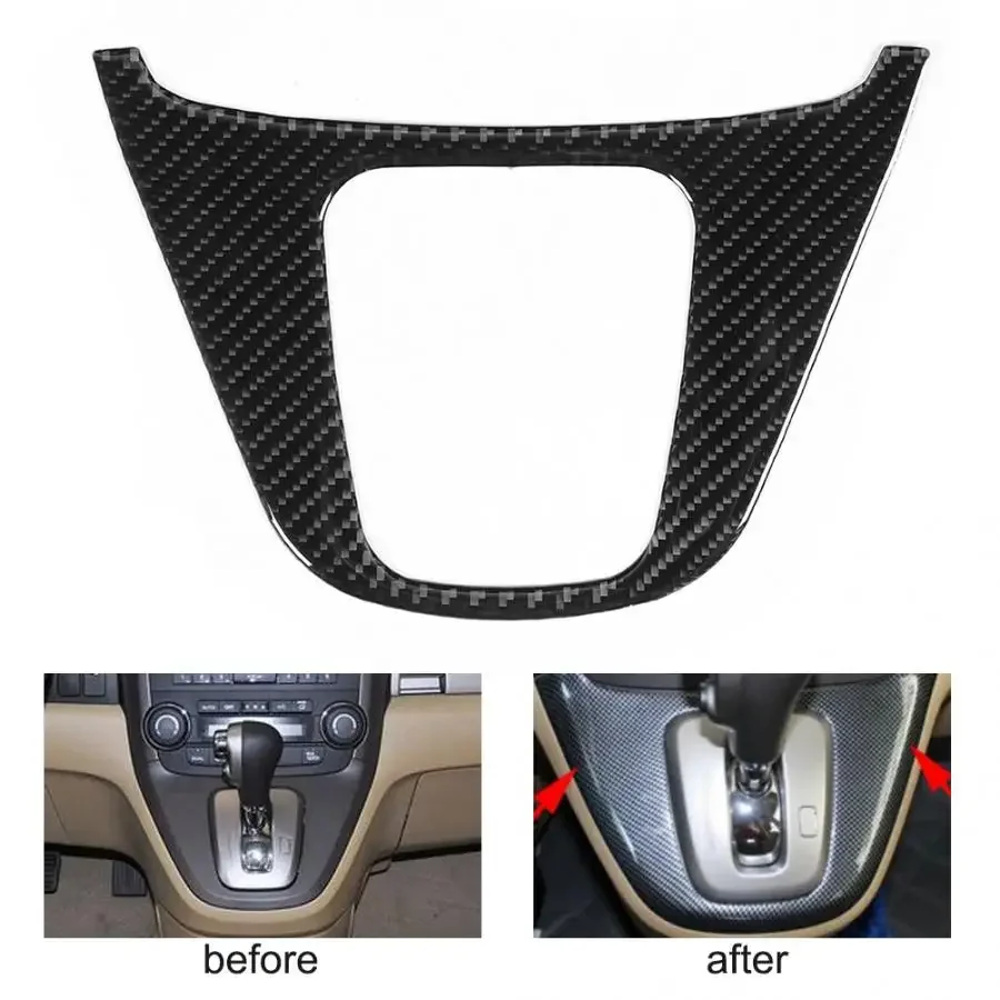 

Gear Shift Panel Decorative Trim Carbon Fiber Cover Fits for Honda CRV CR-V 2007 2008 2009 2010 2011