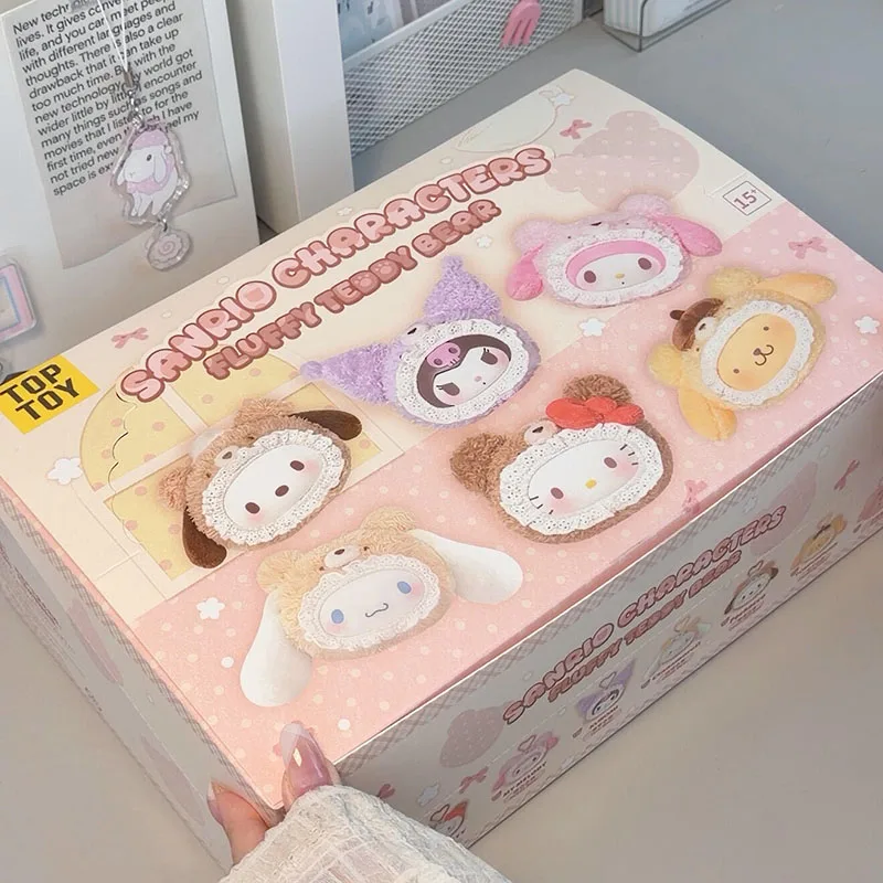 

TOPTOY Sanrio Family Plush Bear Series Vinyl Plush Pendant Coolomi Melody Blind Box Gift