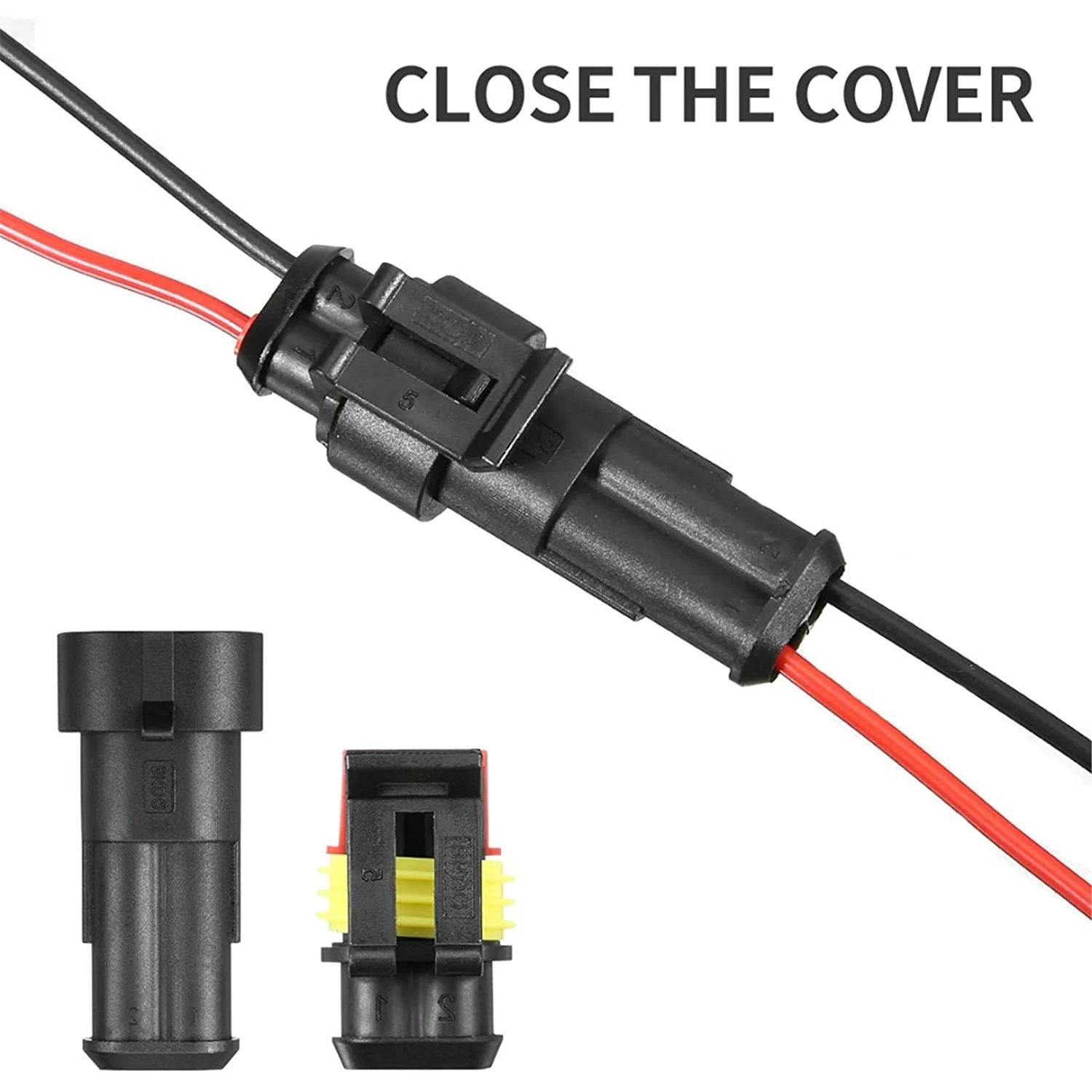 

Waterproof Connectors Kit Automotive Solder Wire Quick Connector Electrical in Car Wiring Auto Seal Socket 1-6 Pin Plug