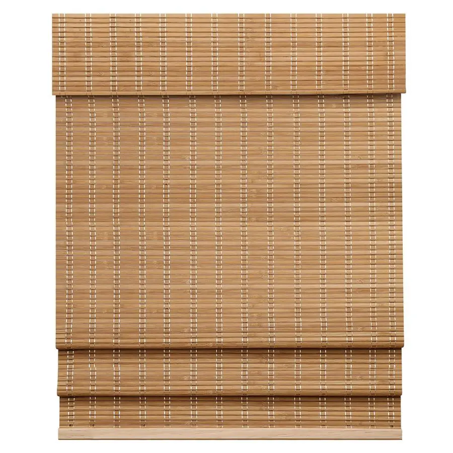 

Cordless Bamboo Roman Shades, Light Filtering Window Treatment, Roll Up Bamboo Blinds for Windows, 35 W x 60 H