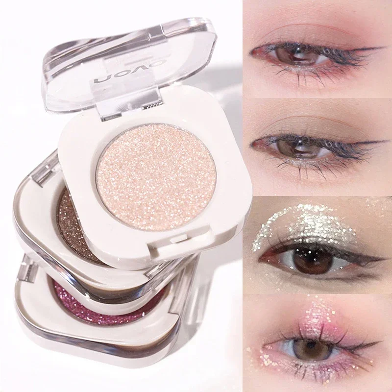 Single Color Shadow Pearl Highlight Eyeshadow Monochrome Matte Palette Glitter Long Lasting Eye Shiny Nude Makeup Eyes Cosmetics