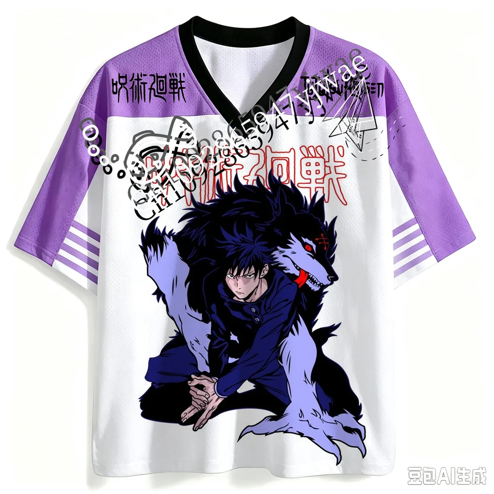 3D-Grafik Jersey Jujutsu Kaisen Satoru Gojo Yuta Megumi Schnelltrocknendes Sportshirt Anime Fan T-Shirt Sommer Herren Damen T-Shirt Top – Detail 7
