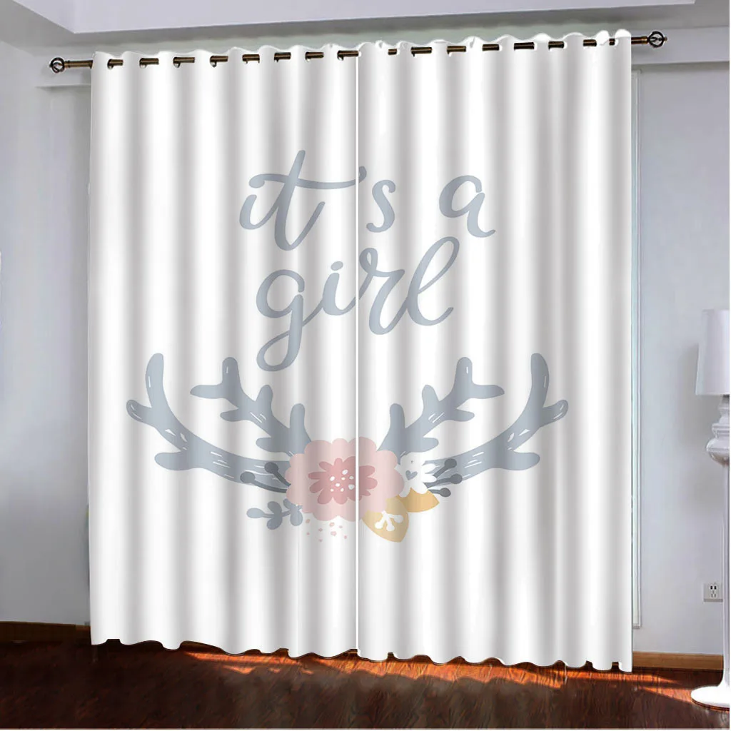 26291  Plant and flower popular high-density blackout curtains