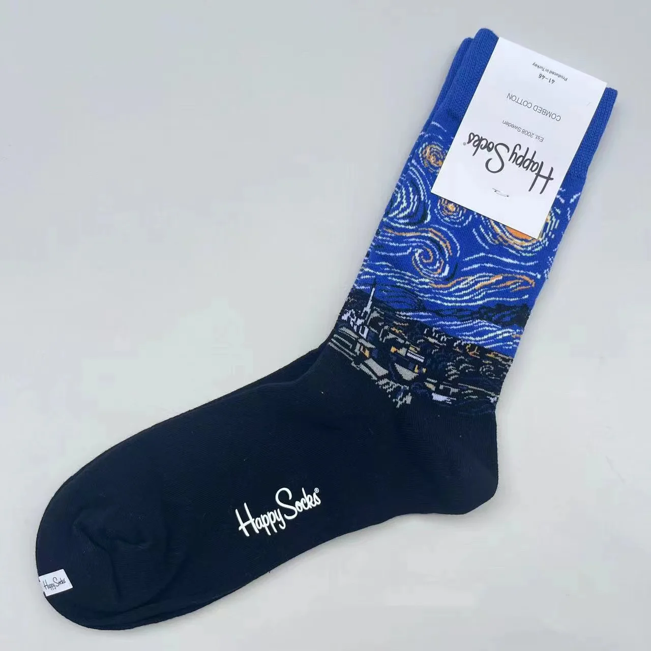 Happy Socks Mid-tube sokken voor heren Vier seizoenen puur katoen Klassieke sokken MAAT 41-46