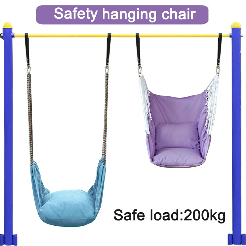 Load 200kg Hanging Chair Hammock Safety Swing Home Fitness Equipment Gym Door Horizontal Bar Fitness Ring Outdoor Sports турник