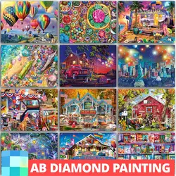 AB Drills DIY Diamond Painting kit landscape Statue of liberty Full Square Round mosaic embroidery Cross stitch home decor